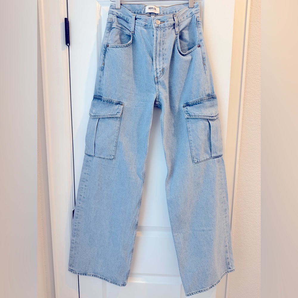 Agolde Minka Denim Cargo Pants